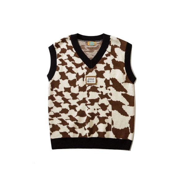 men's vests autumn winter vintage checkerboard vneck sweater vest men women couple knitwear sleeveless sweater oversized pullovers 2212, Black;white
men's vests autumn winter vintage checkerboard vneck sweater vest men women couple knitwear sleeveless sweater oversized pullovers 2212, Black;white