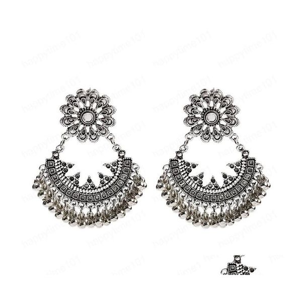 dangle chandelier vintage flower earrings for women brincos ethnic boho bells tassel jhumka indian jewelry drop delivery dhgel, Silver
dangle chandelier vintage flower earrings for women brincos ethnic boho bells tassel jhumka indian jewelry drop delivery dhgel, Silver