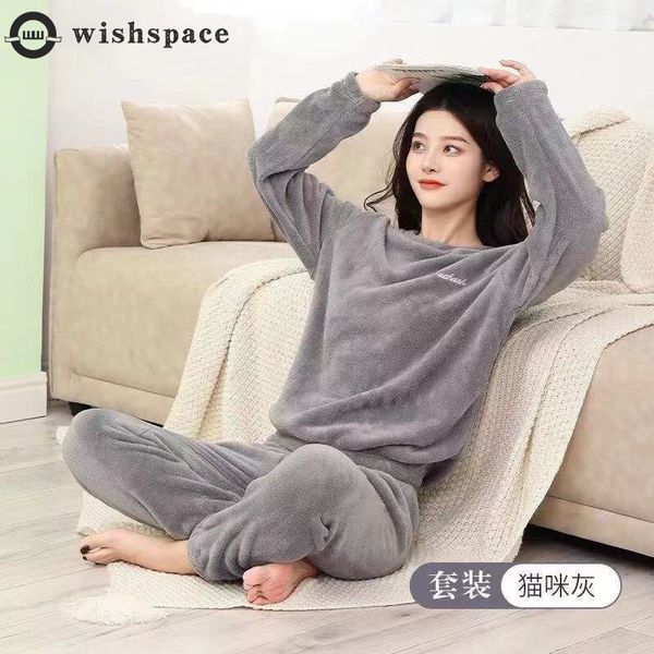 men's sleepwear in the fall and winter of coral fleece pajamas fairy female thickening wool flannel lovely warm leisurewear suit 221202, Black;brown
men's sleepwear in the fall and winter of coral fleece pajamas fairy female thickening wool flannel lovely warm leisurewear suit 221202, Black;brown