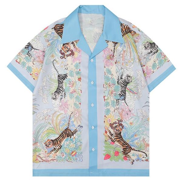 new men's shirts short sleeve mens casual shirt tiger flower printing brand designer shirts, White;black
new men's shirts short sleeve mens casual shirt tiger flower printing brand designer shirts, White;black