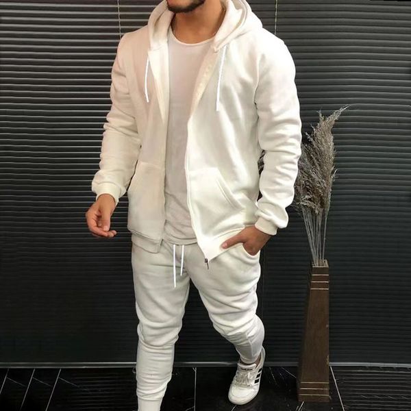 men's tracksuits casual solid loose 2 piece set men and women wearable tracksuit fashion long sleeve zipper hooded jacket drawstring pa, Gray
men's tracksuits casual solid loose 2 piece set men and women wearable tracksuit fashion long sleeve zipper hooded jacket drawstring pa, Gray