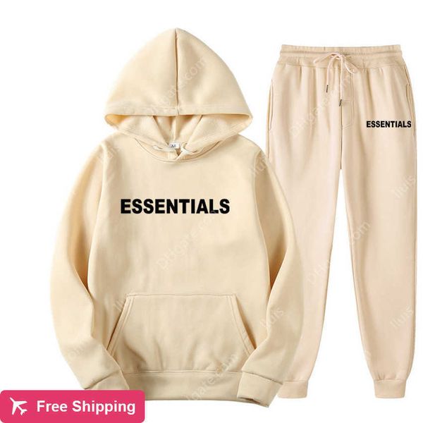 2023 sports tracksuits fall winter men women 2 pcs sets of hoodies pants essentials suit letter print jogging street couple sweatshirt, Gray
2023 sports tracksuits fall winter men women 2 pcs sets of hoodies pants essentials suit letter print jogging street couple sweatshirt, Gray