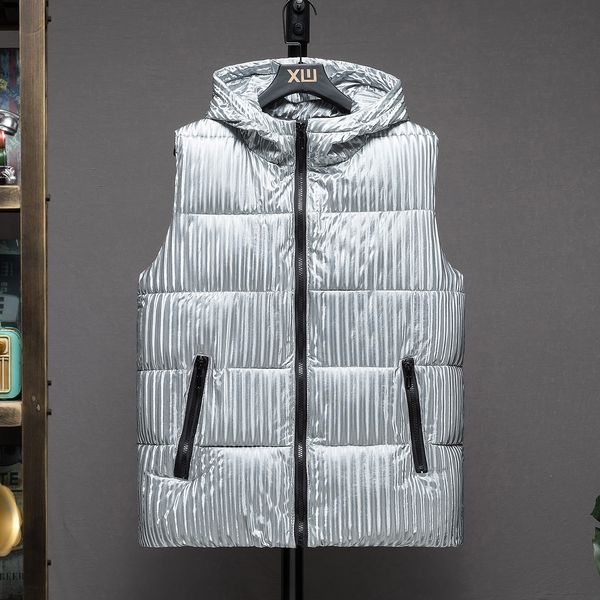 men's vests autumn winter vest mens outdoor fashion hooded windbreakers vest men thick warm sleeveless jacket black silver waistcoat fo, Black;white
men's vests autumn winter vest mens outdoor fashion hooded windbreakers vest men thick warm sleeveless jacket black silver waistcoat fo, Black;white