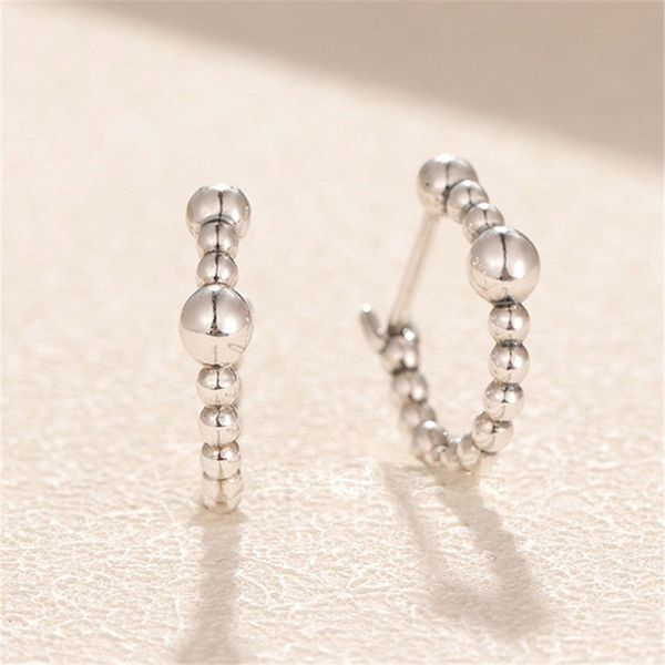 925 sterling silver string of beads hoop earrings fits european pandora style jewelry fashion earrings, Golden;silver
925 sterling silver string of beads hoop earrings fits european pandora style jewelry fashion earrings, Golden;silver