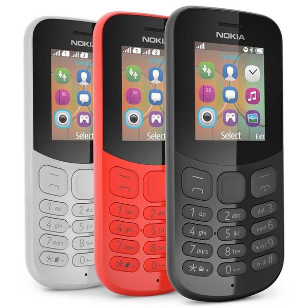 Image of Original Refurbished Cell Phones Nokia 130 GSM 2G For Student Old Man Classics Nostalgia Gift Phone