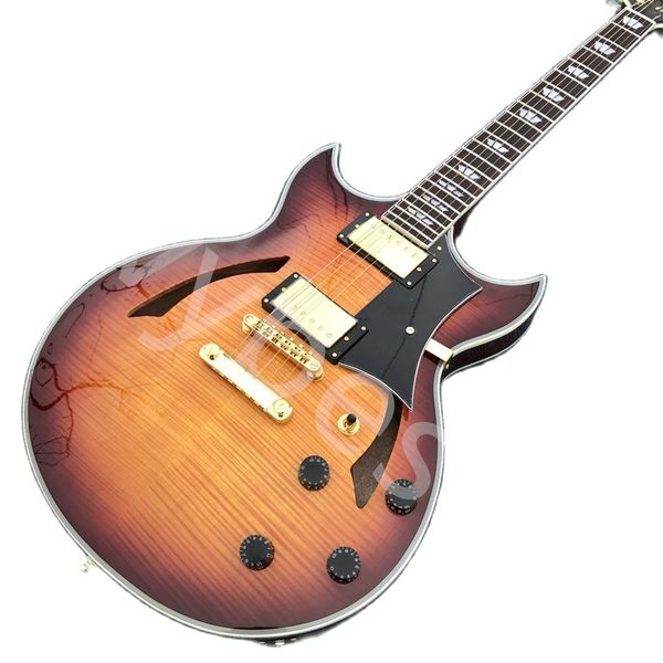 lvyjazz hollow body electric guitar rosewood fingerboard double broadsword holes electric guitar gold hardware
lvyjazz hollow body electric guitar rosewood fingerboard double broadsword holes electric guitar gold hardware