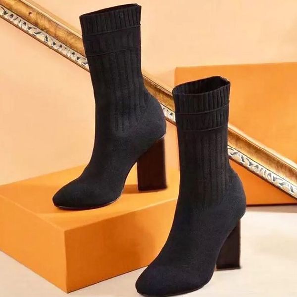 knit designerladies letters thickened plus size with rain boots elastic boots women's shoes high heels autumn and winter socks, Black
knit designerladies letters thickened plus size with rain boots elastic boots women's shoes high heels autumn and winter socks, Black
