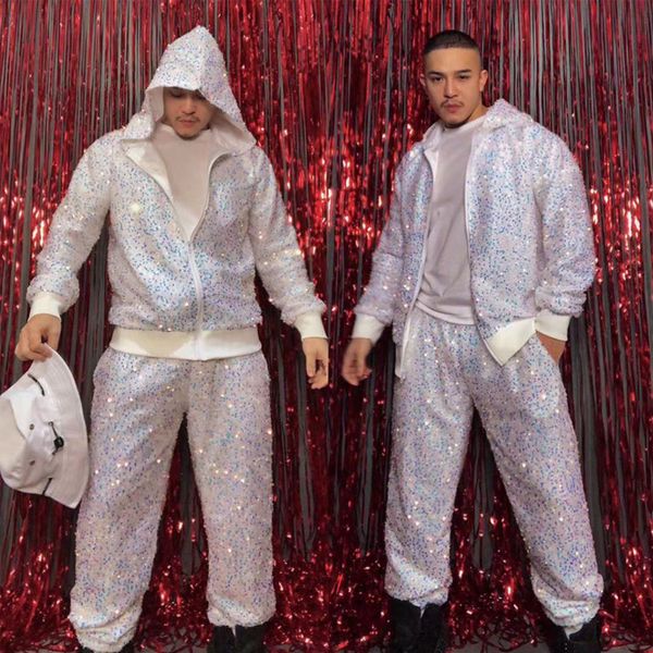 men's suits blazers symphony sequins suit adults hip hop dance clothes men jazz costumes nightclub rave outfits stage performance wear, White;black
men's suits blazers symphony sequins suit adults hip hop dance clothes men jazz costumes nightclub rave outfits stage performance wear, White;black