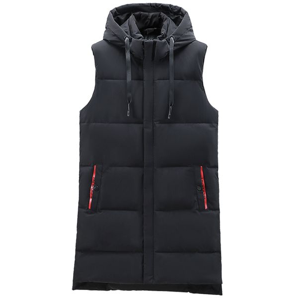 men's vests autumn winter men long black vest hooded brand fashion thick warm cotton padded sleeveless jacket men's clothes 221202, Black;white
men's vests autumn winter men long black vest hooded brand fashion thick warm cotton padded sleeveless jacket men's clothes 221202, Black;white