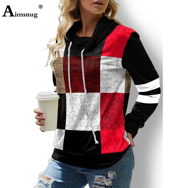 women's hoodies sweatshirts aimsnug size 5xl ladies elegant leisure casual model plaid sweatshirt autumn hooded streetwear pullovers 22, Black
women's hoodies sweatshirts aimsnug size 5xl ladies elegant leisure casual model plaid sweatshirt autumn hooded streetwear pullovers 22, Black