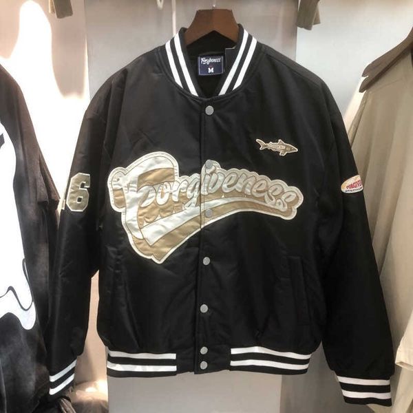men's jackets forgiveness autumn and winter jacket cotton embroidery logo men's and women's relaxed baseball jacket t221202, Black;brown
men's jackets forgiveness autumn and winter jacket cotton embroidery logo men's and women's relaxed baseball jacket t221202, Black;brown
