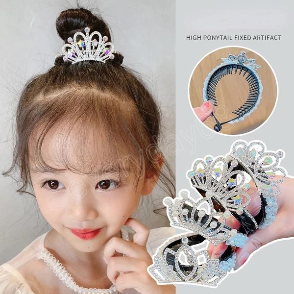 children cute sweet shiny pearl crown ornament hair clips girls lovely hair claws hairpins kids ponytail holder hair accessory, Golden;silver
children cute sweet shiny pearl crown ornament hair clips girls lovely hair claws hairpins kids ponytail holder hair accessory, Golden;silver