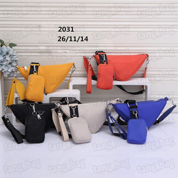 designer men shoulder bags triangle handbag women mini coin case wallets 2 pcs purse crossbody bag
designer men shoulder bags triangle handbag women mini coin case wallets 2 pcs purse crossbody bag