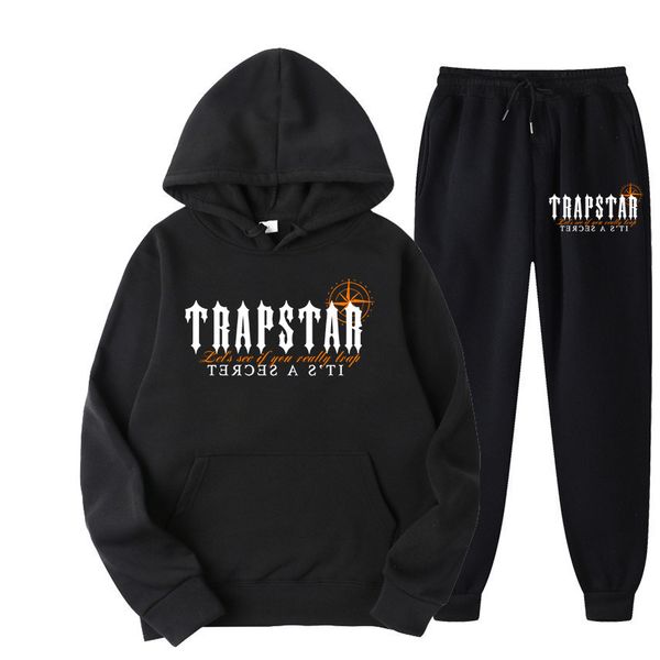 men's hoodies sweatshirts autumn trapstar brand printed sportswear men 18 colors warm two pieces set loose sweatshirt pants jogging 221, Black
men's hoodies sweatshirts autumn trapstar brand printed sportswear men 18 colors warm two pieces set loose sweatshirt pants jogging 221, Black