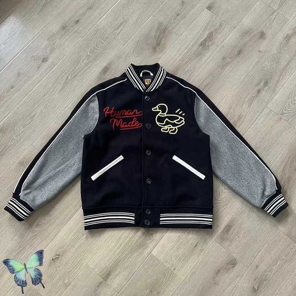 men's jackets human made new maury duck embroidery heart baseball jacket thick winter cotton outwear clothes cardigan t221130 t221202, Black;brown
men's jackets human made new maury duck embroidery heart baseball jacket thick winter cotton outwear clothes cardigan t221130 t221202, Black;brown