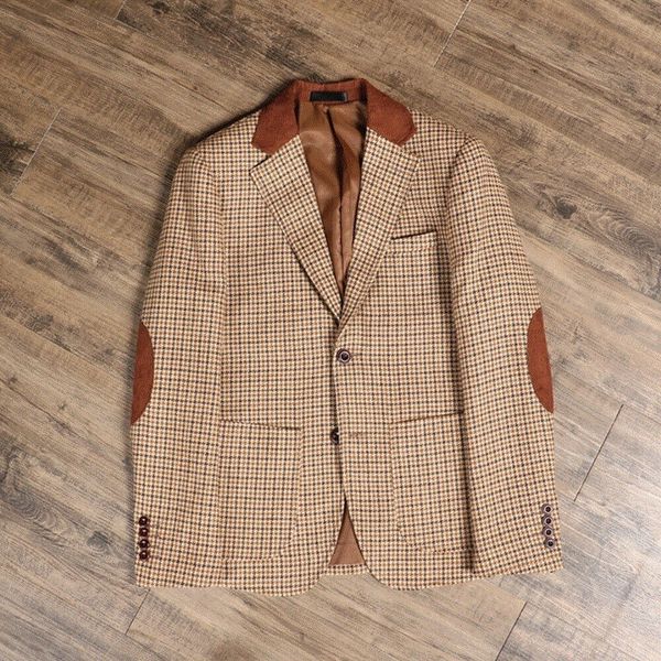 men's suits blazers classic vintage men blazer plaid brown formal business wear jacket custom made plus size coat outerwear suit jacket, White;black
men's suits blazers classic vintage men blazer plaid brown formal business wear jacket custom made plus size coat outerwear suit jacket, White;black