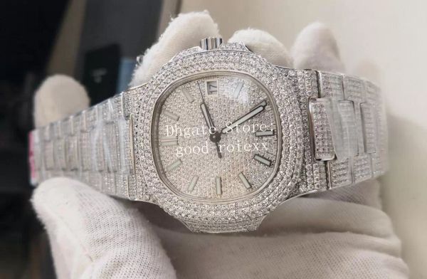 men's automatic watch platinum miyota cal.9015 movement 324 sc full pave diamond dial bracelet case 5711 rhinestone men 5719 eta watche, Slivery;brown
men's automatic watch platinum miyota cal.9015 movement 324 sc full pave diamond dial bracelet case 5711 rhinestone men 5719 eta watche, Slivery;brown