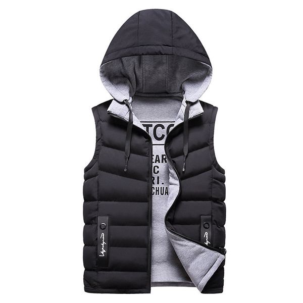 men's vests 3605 autumn winter vest men casual waistcoat sleeveless jackets with hooded warm mens vests bodywarmer down vest for men zi, Black;white
men's vests 3605 autumn winter vest men casual waistcoat sleeveless jackets with hooded warm mens vests bodywarmer down vest for men zi, Black;white