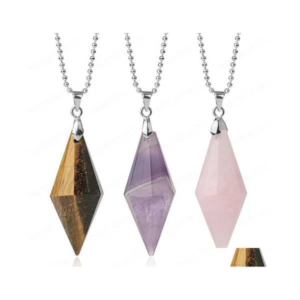 pendant necklaces symmetry cone natural stones pendants necklaces mti faceted pyramid healing reiki pink quartz crystal female jewel dhc2d, Silver
pendant necklaces symmetry cone natural stones pendants necklaces mti faceted pyramid healing reiki pink quartz crystal female jewel dhc2d, Silver