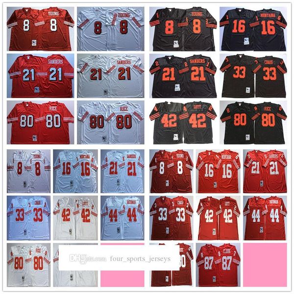 ncaa 75th vintage football 80 jerry rice jerseys stitched 8 steve young 33 roger craig 42 ronnie lott 44 tom rathman jersey mitchell & ness, Black
ncaa 75th vintage football 80 jerry rice jerseys stitched 8 steve young 33 roger craig 42 ronnie lott 44 tom rathman jersey mitchell & ness, Black