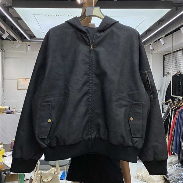 men's jackets autumn and winter leather jacket high street vintage zipper hooded jacket men's and women's wind jacket t221130, Black;brown
men's jackets autumn and winter leather jacket high street vintage zipper hooded jacket men's and women's wind jacket t221130, Black;brown