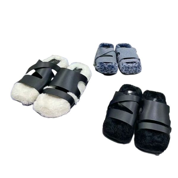 new fur slippers for women's autumn and winter herringbone slippers thick soles solid leopard print exposed toe inside height outside w, Black
new fur slippers for women's autumn and winter herringbone slippers thick soles solid leopard print exposed toe inside height outside w, Black