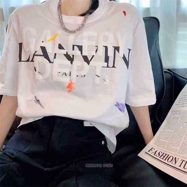 dept gallerydept mens lan t-shirts co branded splash graffiti painted letters printed short sleeve t-shirt, White;black
dept gallerydept mens lan t-shirts co branded splash graffiti painted letters printed short sleeve t-shirt, White;black