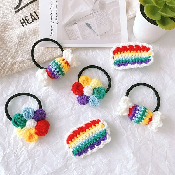2pcs rainbow women elastic hair rubber girls knit hairbands hair accessories ponytail hair gum/tie/holder, Pink
2pcs rainbow women elastic hair rubber girls knit hairbands hair accessories ponytail hair gum/tie/holder, Pink