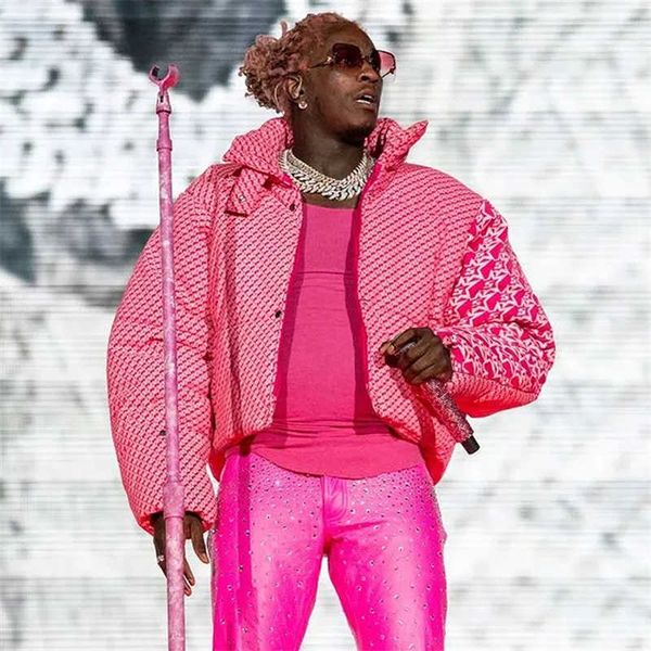 men's jackets young thug sp5der 55555 pink puffer jacket 1 1 men's and women's high street loose jacket down t221130 t221202, Black;brown
men's jackets young thug sp5der 55555 pink puffer jacket 1 1 men's and women's high street loose jacket down t221130 t221202, Black;brown