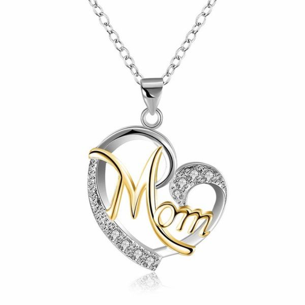update diamond heart mom necklace love pendant mother birthday day gift fashion jewelry will and sandy, Silver
update diamond heart mom necklace love pendant mother birthday day gift fashion jewelry will and sandy, Silver