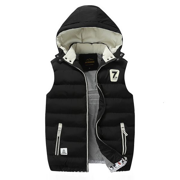 men's vests winter down fashion brand sleeveless plus size warm jacket detachable hat 221202, Black;white
men's vests winter down fashion brand sleeveless plus size warm jacket detachable hat 221202, Black;white