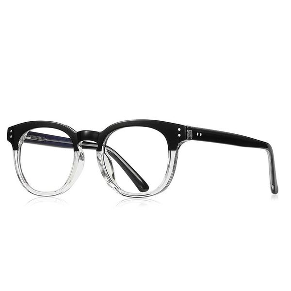 fashion women rivets sunglasses frames oval eyes tr90 frame with rod legs and spring hinge, Black
fashion women rivets sunglasses frames oval eyes tr90 frame with rod legs and spring hinge, Black