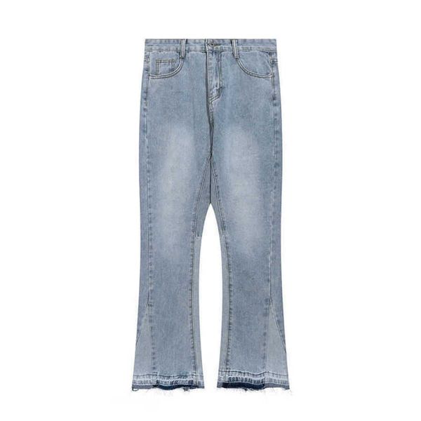 brand designer pants gallxxyed micro trumpet overalls men's high street casual and versatile solid color washed jeans, Blue
brand designer pants gallxxyed micro trumpet overalls men's high street casual and versatile solid color washed jeans, Blue