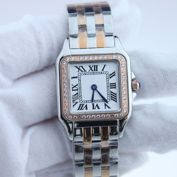 fashion light luxury women's watch stainless steel strap square quartz watch, Slivery;brown
fashion light luxury women's watch stainless steel strap square quartz watch, Slivery;brown