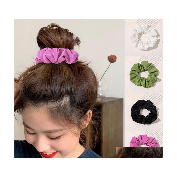 hair rubber bands solid color imitation pu hair rope faux leather scrunchies fashion women girls ties ponytail holder accessories dr dhy6a, Pink
hair rubber bands solid color imitation pu hair rope faux leather scrunchies fashion women girls ties ponytail holder accessories dr dhy6a, Pink