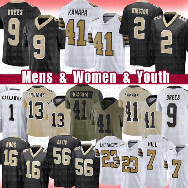 alvin kamara 2 jameis winston drew brees football jersey marquez callaway taysom hill michael thomas marshon lattimore demario davis ian boo, Black;red
alvin kamara 2 jameis winston drew brees football jersey marquez callaway taysom hill michael thomas marshon lattimore demario davis ian boo, Black;red