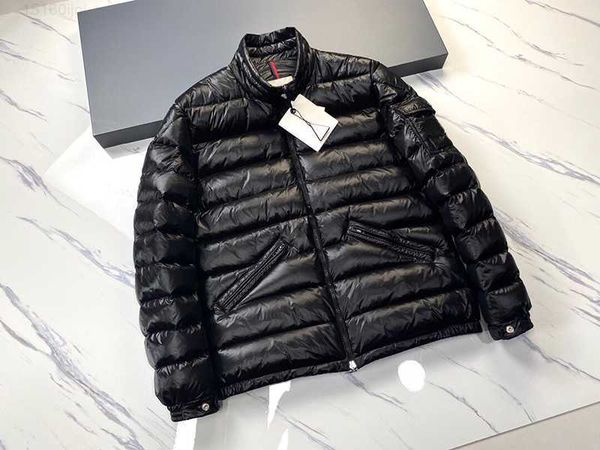 monclair 2 colors arm stand collar mens down jacket slant pocket with zipper jackets size 1 5, Black
monclair 2 colors arm stand collar mens down jacket slant pocket with zipper jackets size 1 5, Black