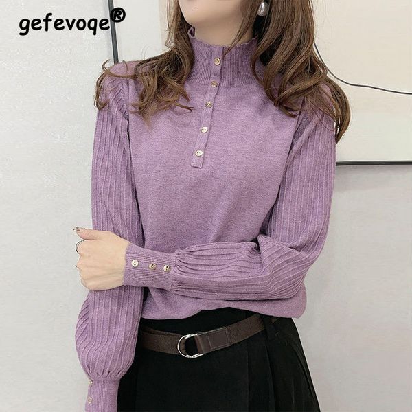 women's sweaters autumn winter half high collar elegant fashion solid bottoming sweater female lantern sleeve knitting jumper loose pul, White;black
women's sweaters autumn winter half high collar elegant fashion solid bottoming sweater female lantern sleeve knitting jumper loose pul, White;black