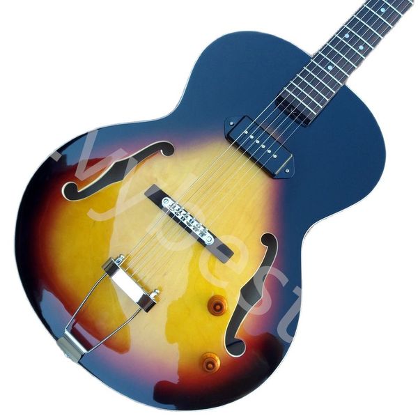 lvyl-5 jazz hollow body electric guitar rosewood fingerboard one piece p90 pickup 2 f holes dark sunburst
lvyl-5 jazz hollow body electric guitar rosewood fingerboard one piece p90 pickup 2 f holes dark sunburst