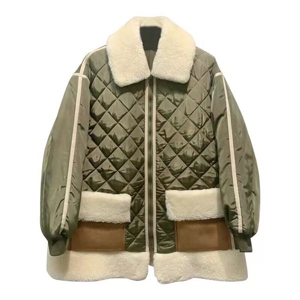 2022fw autumn winter luxury jackets women patchwork warm cotton-padded loose coat outerwear female chic jacket cel, Black;brown
2022fw autumn winter luxury jackets women patchwork warm cotton-padded loose coat outerwear female chic jacket cel, Black;brown