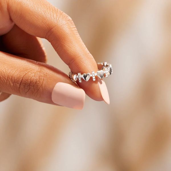 cz stones ring love heart rings for women s925 pink rhinestone wedding ring female fashion aesthetic jewelry christmas gift, Silver
cz stones ring love heart rings for women s925 pink rhinestone wedding ring female fashion aesthetic jewelry christmas gift, Silver