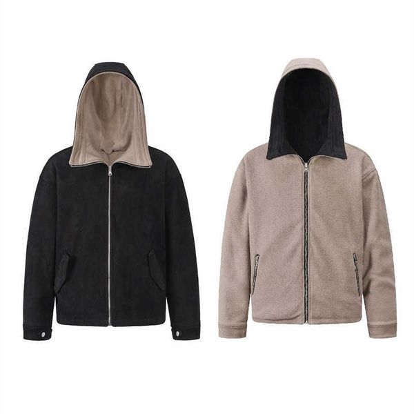 men's jackets 2022 new japanese loose autumn and winter double-sided jacket for men and women with vertical collar and zipper t221202, Black;brown
men's jackets 2022 new japanese loose autumn and winter double-sided jacket for men and women with vertical collar and zipper t221202, Black;brown