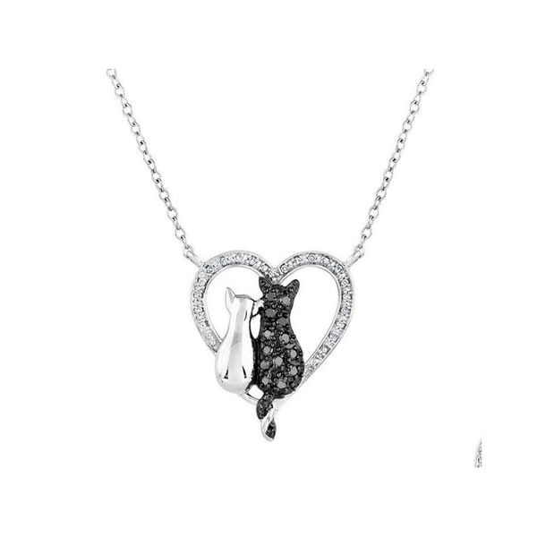 pendant necklaces fashion jewelry cats heart pendant necklace rhinstone lovers drop delivery necklaces pendants dhk1s, Silver
pendant necklaces fashion jewelry cats heart pendant necklace rhinstone lovers drop delivery necklaces pendants dhk1s, Silver