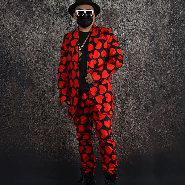 men's suits blazers male hip hop clothing red black love coat pants bar nightclub dj ds stage performance wear festival outftt streetwe, White;black
men's suits blazers male hip hop clothing red black love coat pants bar nightclub dj ds stage performance wear festival outftt streetwe, White;black