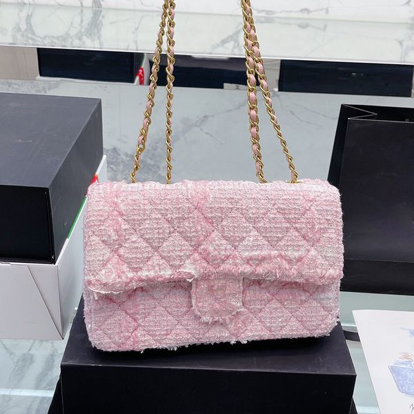 cc bags luxury brand shoulder bags womens classic single flap pink bags wool tassel tweed purse gold metal matelasse chain crossbody shoulde
cc bags luxury brand shoulder bags womens classic single flap pink bags wool tassel tweed purse gold metal matelasse chain crossbody shoulde