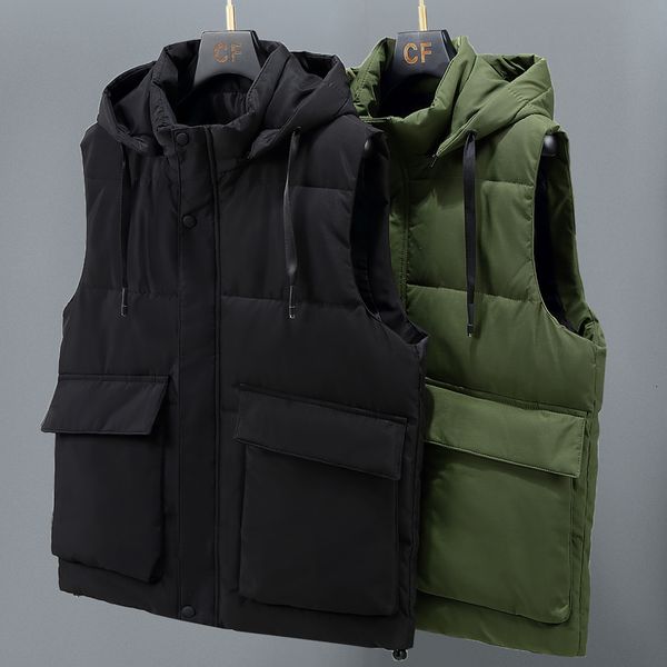 men's vests plus size l8xl men's winter sleeveles jackets hooded brand thick warm cotton padded vests men's coat with big poc, Black;white
men's vests plus size l8xl men's winter sleeveles jackets hooded brand thick warm cotton padded vests men's coat with big poc, Black;white
