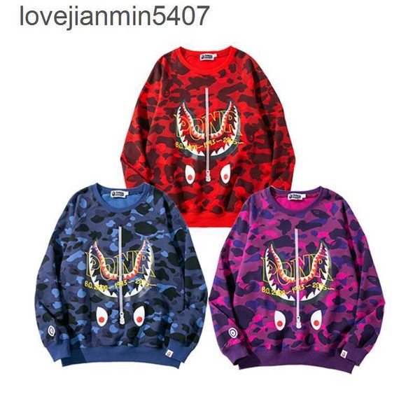 fashion popular logo men's hoodie shop wholesale and retail autumn new upside down shark head camouflage pullover round neck sweater, Black
fashion popular logo men's hoodie shop wholesale and retail autumn new upside down shark head camouflage pullover round neck sweater, Black