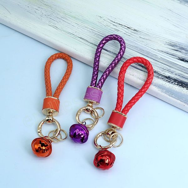 pu leather woven rope keychain with bell men women car key holder diy handbag key chain ring trinket keyring accessories, Silver
pu leather woven rope keychain with bell men women car key holder diy handbag key chain ring trinket keyring accessories, Silver