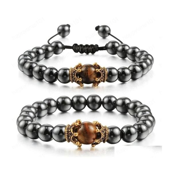 beaded bead bracelet jewelry men hematite natural stone charm antique crown handmade bracelets magnetic friend gifts drop delivery dhlxk, Black
beaded bead bracelet jewelry men hematite natural stone charm antique crown handmade bracelets magnetic friend gifts drop delivery dhlxk, Black