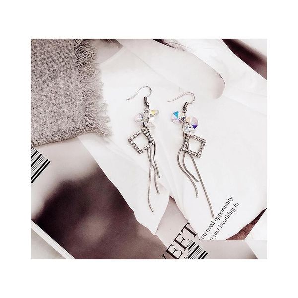 dangle chandelier crystal geometric tassel earrings womens simple pendant hipster long tassels dangle drop delivery jewelry dheh6, Silver
dangle chandelier crystal geometric tassel earrings womens simple pendant hipster long tassels dangle drop delivery jewelry dheh6, Silver